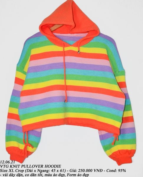  12.06.21 - VTG KNIT PULLOVER HOODIE 