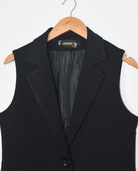  12.07.21 - VTG LONGLINE SLEEVELESS BLAZER JACKET - NANAFS 