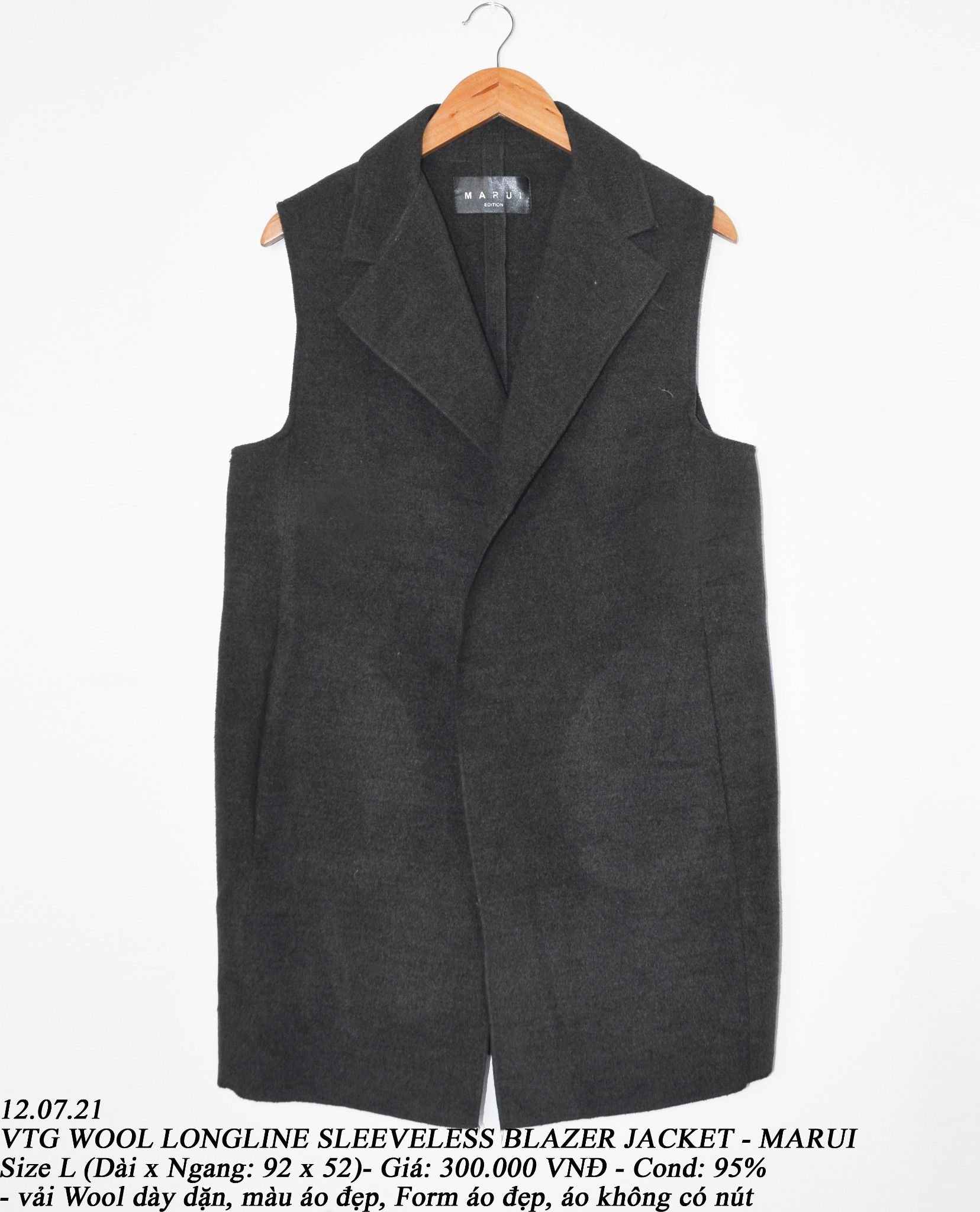 longline wool blazer