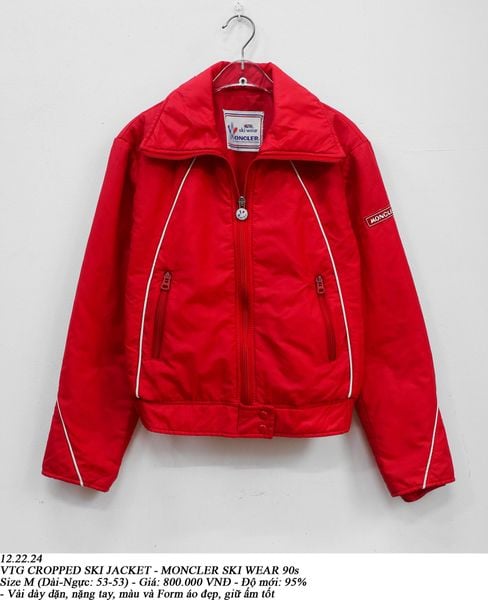  12.22.24 - VTG CROPPED SKI JACKET - MONCLER SKI WEAR 90s 