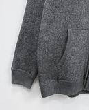 12.11.24 - VTG FLEECE LINED KNIT ZIP UP HOODIE - CONVERSE 