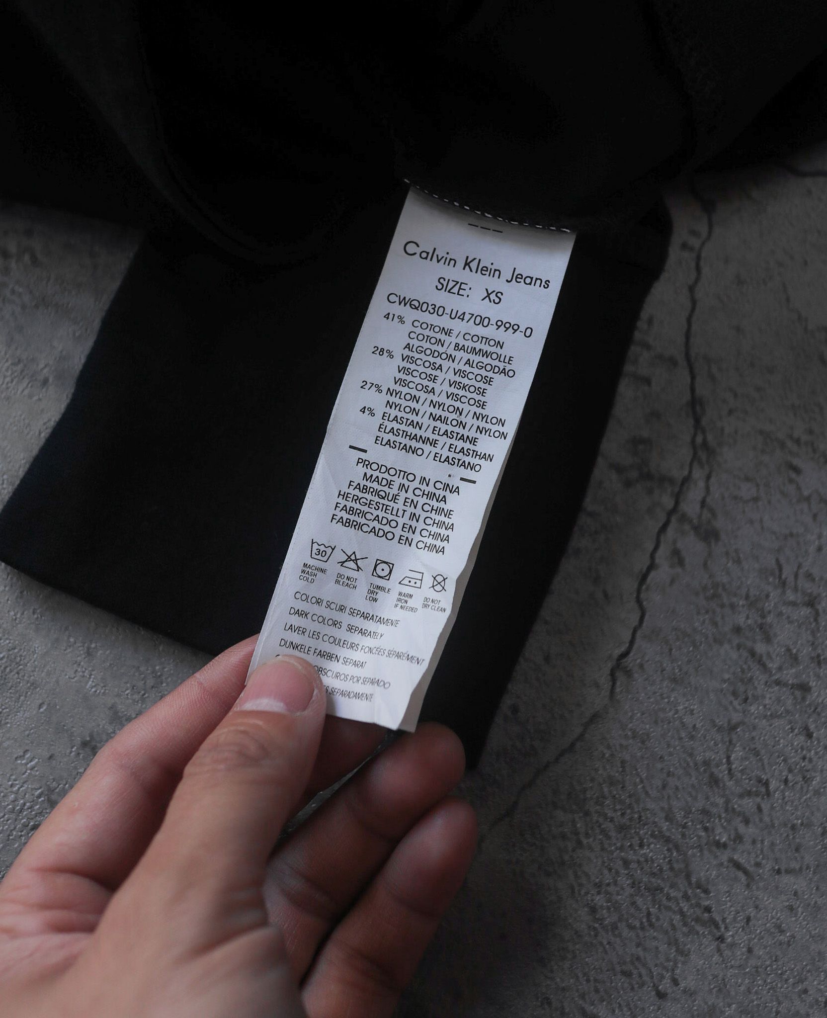  02.28.24 - VTG ASYMMETRICAL JACKET - CALVIN KLEIN JEANS 
