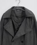  12.13.24 - VTG WOOL DOUBLE BREASTED LONGLINE BLAZER JACKET - GIVEK 