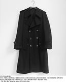  12.13.24 - VTG TWILL DOUBLE BREASTED LONGLINE BLAZER JACKET - MITSUMINE SPORTS 