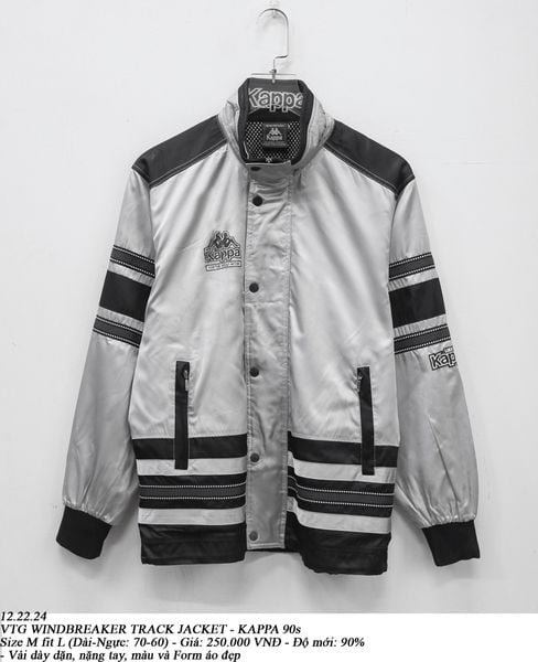  12.22.24 - VTG WINDBREAKER TRACK JACKET - KAPPA 90s 