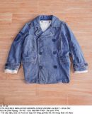  11.17.24 - VTG DOUBLE BREASTED SHERPA LINED DENIM JACKET - RNA INC 
