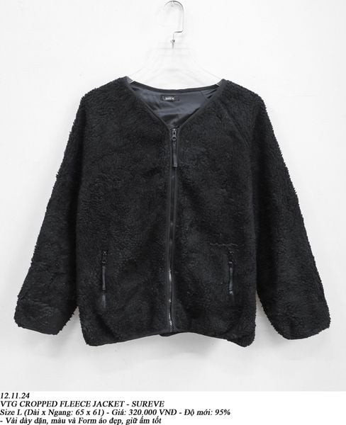  12.11.24 - VTG CROPPED FLEECE JACKET - SUREVE 