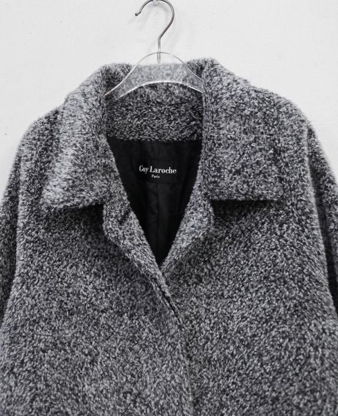  12.16.24 - VTG FAUX FUR LONG COAT JACKET - GUY LAROCHE PARIS 