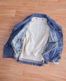  11.17.24 - VTG DOUBLE BREASTED SHERPA LINED DENIM JACKET - RNA INC 