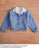  11.17.24 - VTG CROPPED SHERPA LINED DENIM JACKET - GU by UNIQLO 