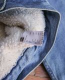  11.17.24 - VTG CROPPED SHERPA LINED DENIM JACKET - GU by UNIQLO 