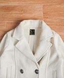  12.06.24 - VTG DOUBLE BREASTED CROPPED WOOL JACKET - H.S.N 