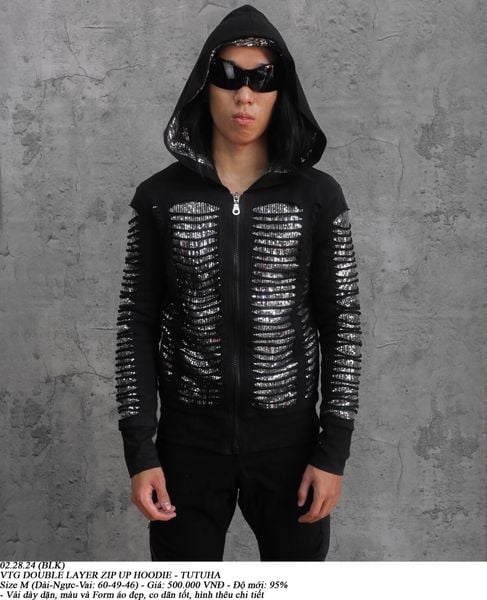 02.28.24 - VTG DOUBLE LAYER ZIP UP HOODIE - TUTUHA 