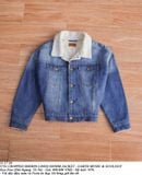  11.17.24 - VTG CROPPED SHERPA LINED DENIM JACKET - EARTH MUSIC & ECOLOGY 