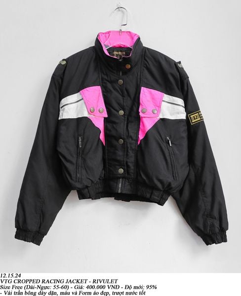  12.15.24 - VTG CROPPED RACING JACKET - RIVULET 