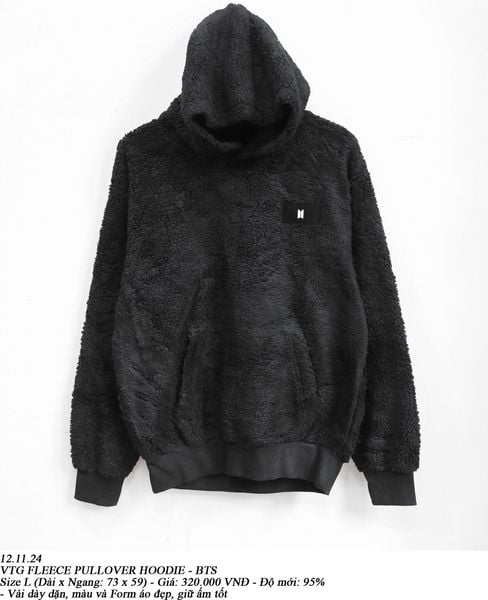  12.11.24 - VTG FLEECE PULLOVER HOODIE - BTS 