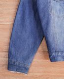  11.17.24 - VTG CROPPED SHERPA LINED DENIM JACKET - EARTH MUSIC & ECOLOGY 