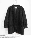 12.16.24 - VTG FAUX FUR CARDIGAN JACKET - HAUT MONDE 
