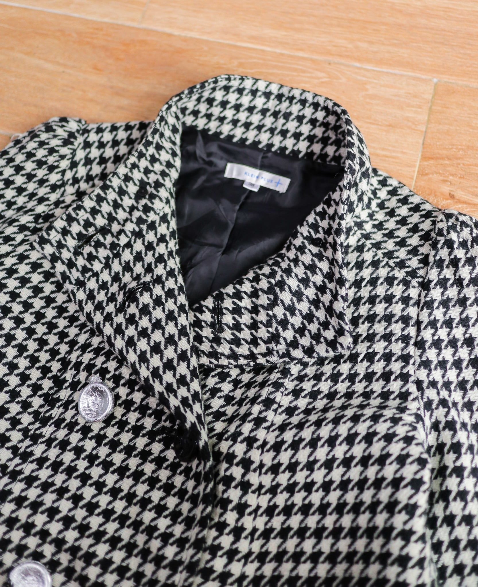  12.06.24 - VTG DOUBLE BREASTED WOOL COAT JACKET - KLEIN PLUS 