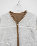  12.22.24 - VTG REVERSIBLE FLEECE JACKET - ROPE PICNIC 