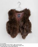  12.16.24 - VTG FAUX FUR VEST JACKET - M&L COLLECTION 