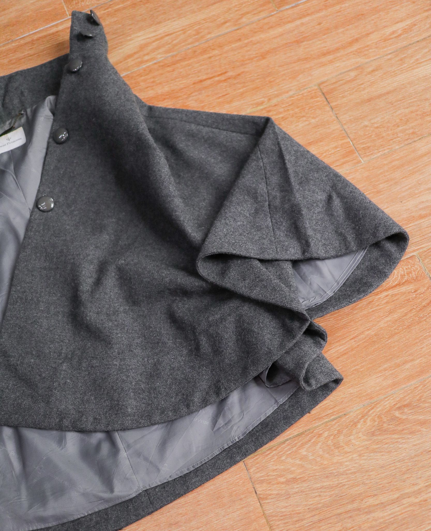  12.06.24 - VTG PONCHO WOOL JACKET - DEAR PRINCESS 