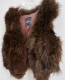  12.16.24 - VTG FAUX FUR VEST JACKET - M&L COLLECTION 