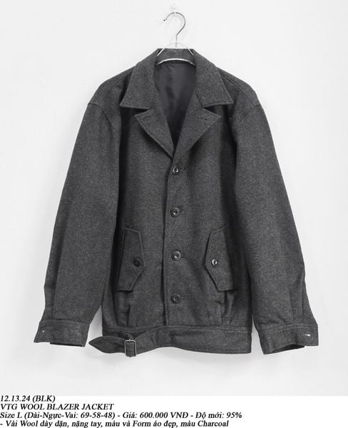  12.13.24 - VTG WOOL BLAZER JACKET 