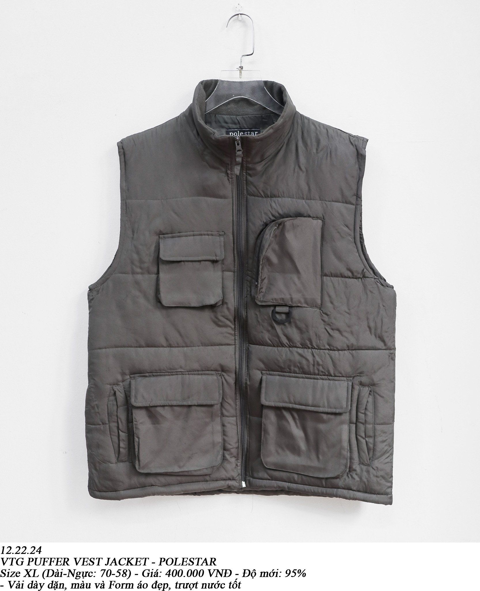  12.22.24 - VTG PUFFER VEST JACKET - POLESTAR 