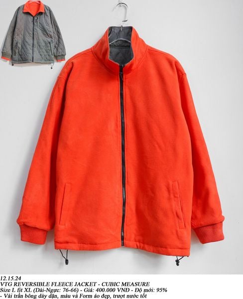  12.15.24 - VTG REVERSIBLE FLEECE JACKET - CUBIC MEASURE 