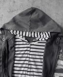  02.28.24 - VTG DOUBLE LAYERED ZIP HOODIE - FREE BEAT 