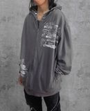  02.28.24 - VTG DOUBLE LAYERED ZIP HOODIE - FREE BEAT 