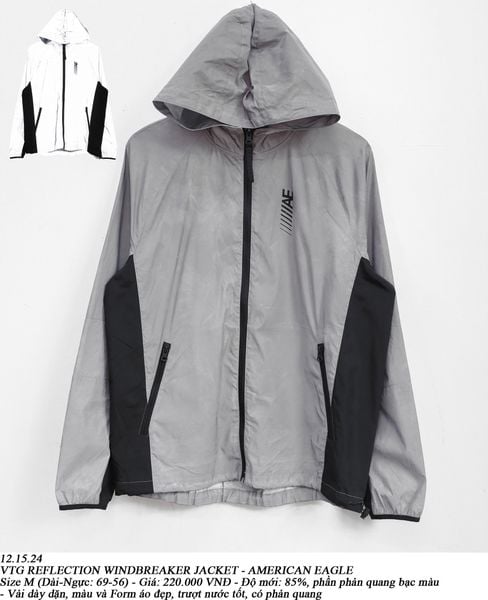  12.15.24 - VTG REFLECTION WINDBREAKER JACKET - AMERICAN EAGLE 
