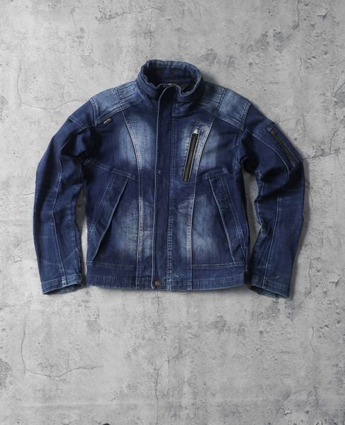  02.28.24 - VTG CROPPED BIKER DENIM JACKET - IWZ X FIELD CORE 