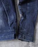  02.28.24 - VTG CROPPED BIKER DENIM JACKET - IWZ X FIELD CORE 