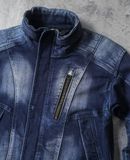  02.28.24 - VTG CROPPED BIKER DENIM JACKET - IWZ X FIELD CORE 