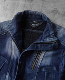  02.28.24 - VTG CROPPED BIKER DENIM JACKET - IWZ X FIELD CORE 