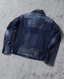  02.28.24 - VTG CROPPED BIKER DENIM JACKET - IWZ X FIELD CORE 