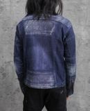  02.28.24 - VTG CROPPED BIKER DENIM JACKET - IWZ X FIELD CORE 