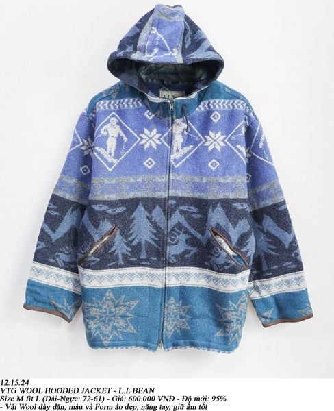  12.15.24 - VTG WOOL HOODED JACKET - L.L.BEAN 