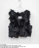  12.20.24 - VTG CROPPED FAUX FUR VEST JACKET - SOUP 
