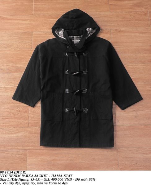  08.18.24 - VTG DENIM PARKA JACKET - HAMA-STAT 