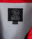  11.03.23 - VTG QUARTER ZIP BASEBALL JACKET - BLACK GUYS 