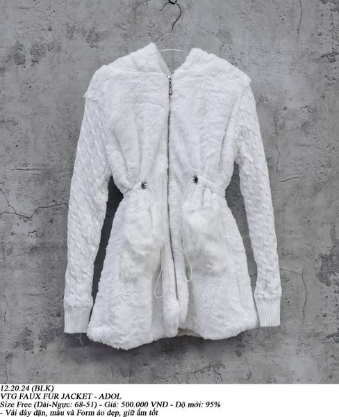  12.20.24 - VTG FAUX FUR JACKET - ADOL 