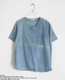  06.29.23 - VTG DENIM PULLOVER SHIRT - IKKA 