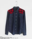  06.29.23 - VTG DENIM BUTTON UP SHIRT - HUM 