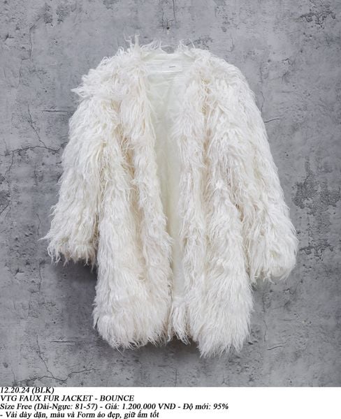  12.20.24 - VTG FAUX FUR JACKET - BOUNCE 