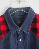  06.29.23 - VTG DENIM BUTTON UP SHIRT - HUM 