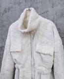  12.20.24 - VTG FAUX FUR JACKET - FLNN 