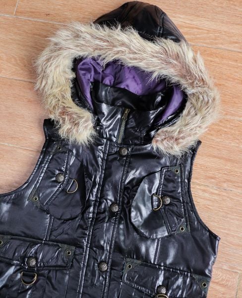  12.08.24 - VTG CROPPED PUFFER VEST JACKET - LAKAISH GIRLS 